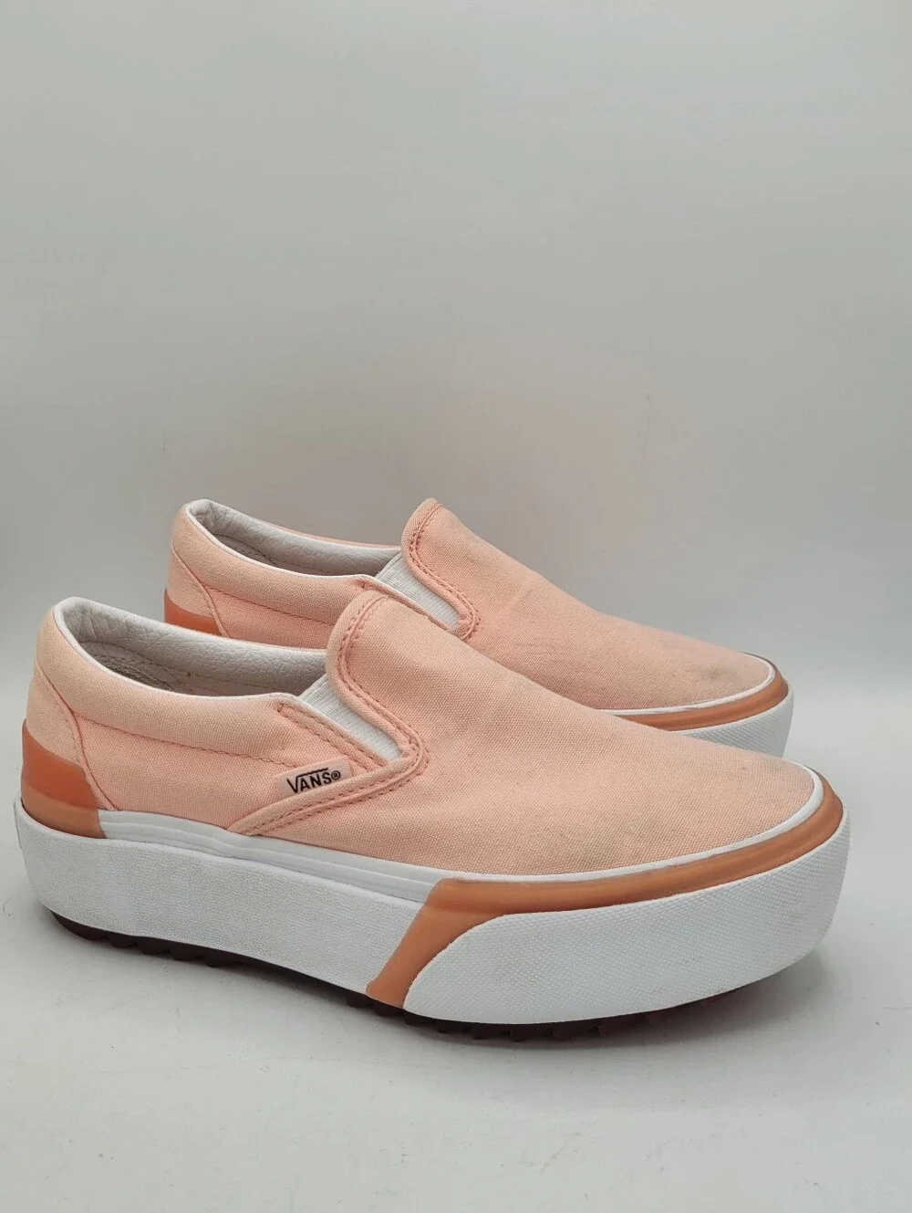 Vans Stacked Peach Platform Size 6 In Womens 4.5 In Mens